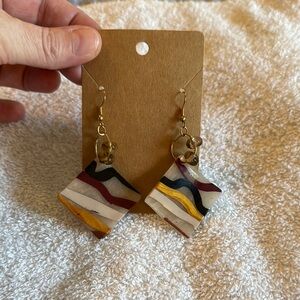 Multicolor Geometric Dangle Earrings